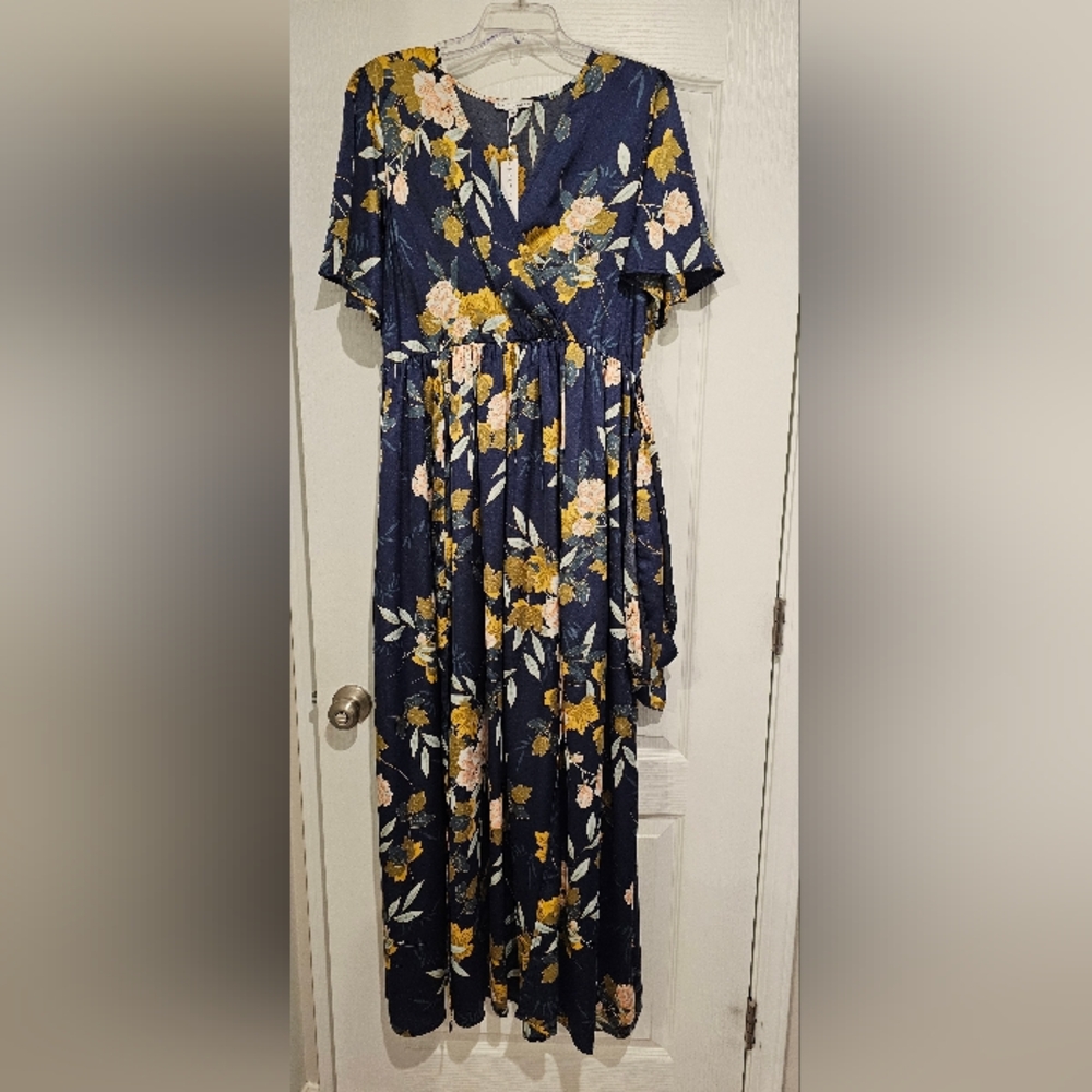 Baltic Born Midnight Floral Maxi Dress